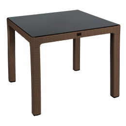 ΤΡΑΠΕΖΙ EXPLORE PAKOWORLD ΜΕ UV PROTECTION PP ΚΑΦΕ 90X90X73.5ΕΚ