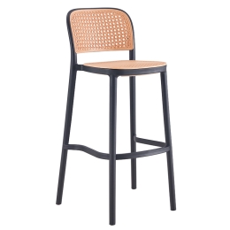 ΣΚΑΜΠΟ ΜΠΑΡ JUNIPER PAKOWORLD ΜΕ UV PROTECTION PP ΜΠΕΖ-ΜΑΥΡΟ 51X52X102.5ΕΚ.