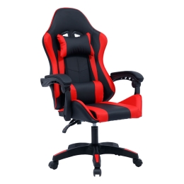 ΚΑΡΕΚΛΑ ΓΡΑΦΕΙΟΥ GAMING WILLIAM PAKOWORLD PU ΜΑΥΡΟ-ΚΟΚΚΙΝΟ