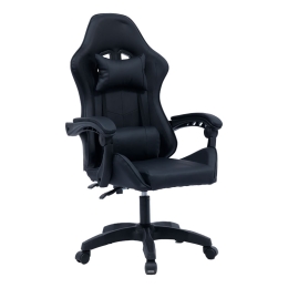 ΚΑΡΕΚΛΑ ΓΡΑΦΕΙΟΥ GAMING WILLIAM PAKOWORLD PU ΜΑΥΡΟ