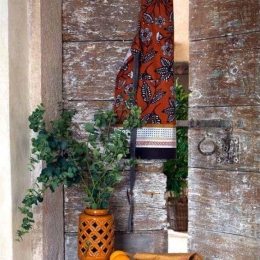 Amo la Casa Ποδιά Κουζίνας Tribal Πορτοκαλί 60Χ80 cm