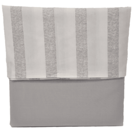 Ariete Casa Σετ Σεντόνια Μονά Percale 160×260 - Principe Line Γκρι/Λευκό