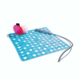 Πατάκι Αντιολισθητικό Hearts 00053.009 Turquoise 54Χ54 54x54cm PVC