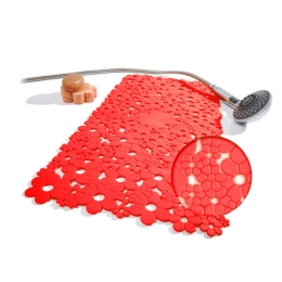 Πατάκι Αντιολισθητικό Fiore 00087.009 Red 34Χ74 34x74cm PVC