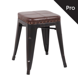 RELIX ΣΚΑΜΠΟ-PRO, ΣΤΟΙΒΑΖΟΜΕΝΟ, ΜΕΤΑΛΛΟ ΒΑΦΗ ANTIQUE BLACK, PU ΣΚΟΥΡΟ ΚΑΦΕ