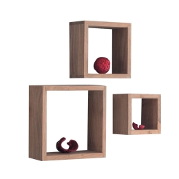 TRIO SET - 3 ΡΑΦΙΑ ΞΥΛΟ ΑΚΑΚΙΑ ΦΥΣΙΚΟ