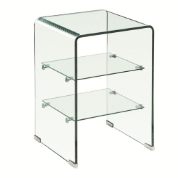 GLASSER ΚΟΜΟΔΙΝΟ CLEAR  2 ΡΑΦΙΑ - ΓΥΑΛΙ 10MM / 5MM