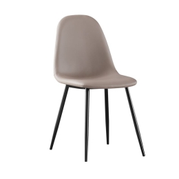 CELINA ΚΑΡΕΚΛΑ ΜΕΤΑΛΛΟ ΒΑΦΗ ΜΑΥΡΟ, PVC CAPPUCCINO