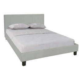 WILTON ΚΡΕΒΑΤΙ ΔΙΠΛΟ, ΓΙΑ ΣΤΡΩΜΑ 160X200CM, ΥΦΑΣΜΑ ΑΠΟΧΡΩΣΗ GREY STONE