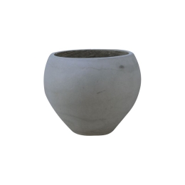 FLOWER POT-5 CEMENT GREY Φ32X26CM