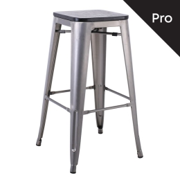 RELIX WOOD ΣΚΑΜΠΟ BAR-PRO, ΑΠΟΧΡΩΣΗ METAL ΜΕ ΔΙΑΚΟΣΜΗΤΙΚΗ ΣΚΟΥΡΙΑ, ΑΠΟΧΡΩΣΗ ΞΥΛΟΥ ΜΑΥΡΟ