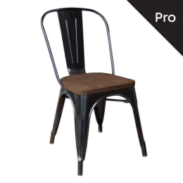 RELIX WOOD ΚΑΡΕΚΛΑ-PRO, ΣΤΟΙΒΑΖΟΜΕΝΗ, ΜΕΤΑΛΛΟ ΒΑΦΗ ΜΑΥΡΟ, ΚΑΘΙΣΜΑ DARK OAK