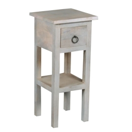 MAISON CLASSIC ΕΠΙΠΛΟ STAND, ΞΥΛΟ MANGO ANTIQUE ΑΣΠΡΟ