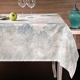 Τραπεζομάντηλο 1009 Petrol Saint Clair 145Χ220 145x220cm Πολυέστερ