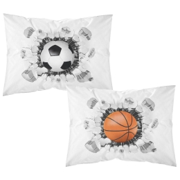 Borea Ζεύγος Μαξιλαροθήκες Sports (2) 50 x 70 cm Λευκό